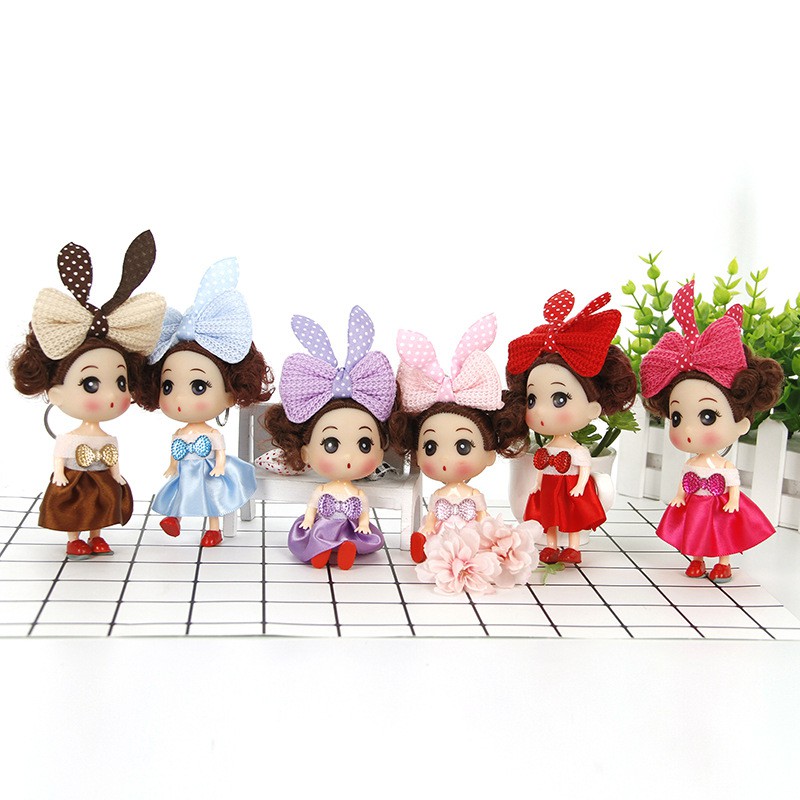 Set 4 búp bê chibi 12cm giao mẫu ngẫu nhiên