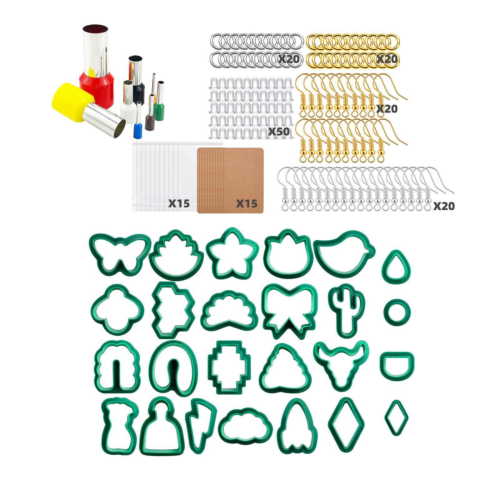 Polymer Cutter for Clay Earring Making Kit Shapes Clay Tools