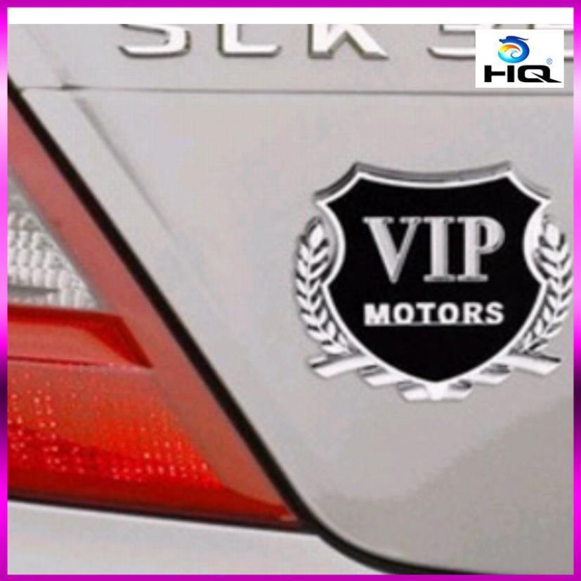 Logo trang tri xe,Lô Gô VIP Motor Gắn Xe Ô Tô 206277-2