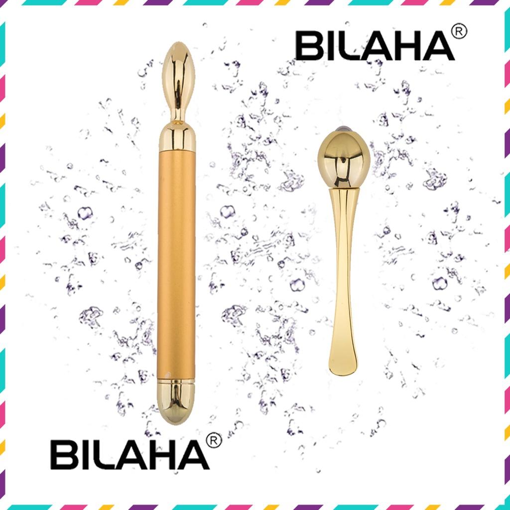 Combo Máy Massage Rung Mắt, Môi 24K Giảm Thâm Nám + Cây Lăn Giảm Thâm Mắt - MASA1037
