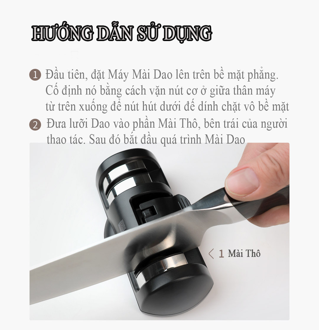 Dụng cụ mài dao hai bánh Huohou HU0045