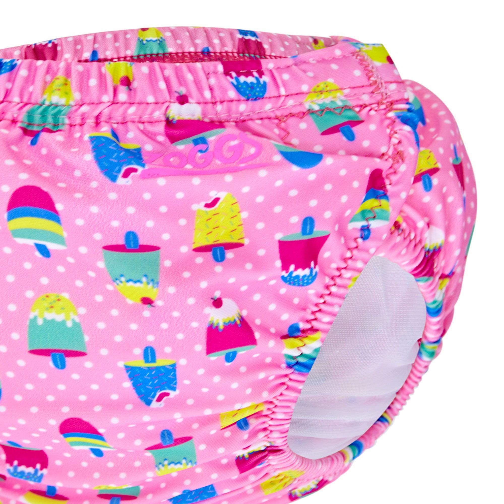 Quần bơi trẻ em Zoggs Ice Creams Adj Swim Nappy Pink Os - 465465