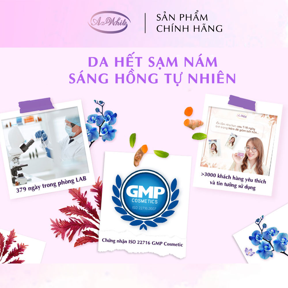 Kem Giảm Nám &amp; Dưỡng Trắng Da A-White 35G