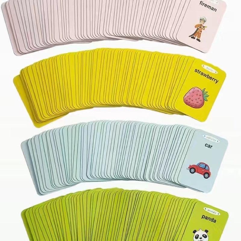 Máy Đọc Thẻ Song Ngữ Anh - Việt Flashcard 112 Thẻ 224 Từ Không Sóng Điện Từ Giúp Bé Tăng Khả Năng Nghe Và Nhận Biết Từ