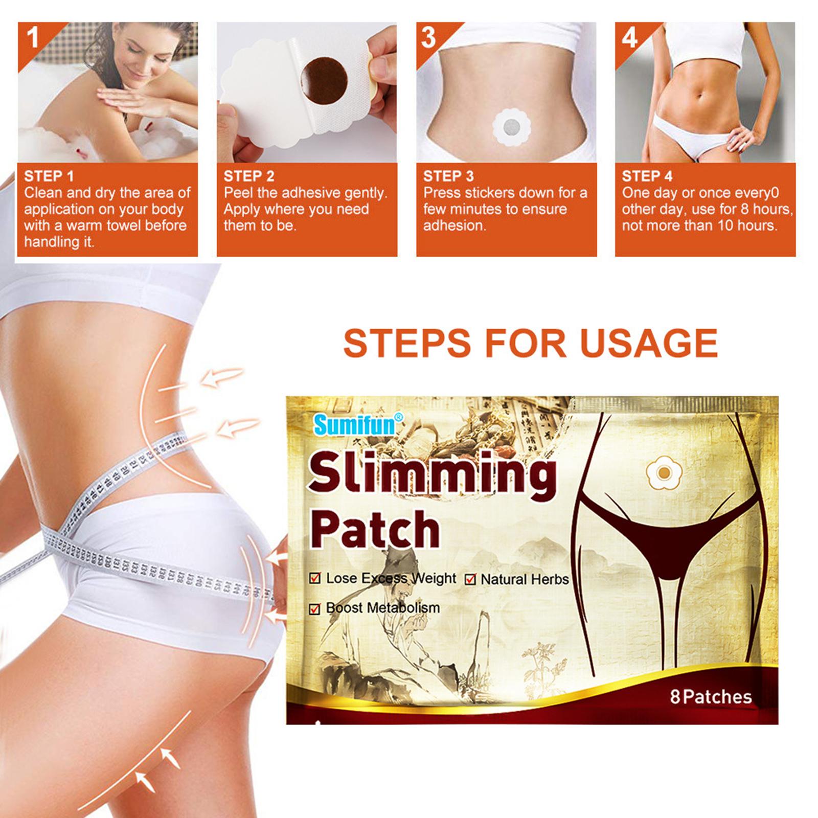 Sumifun 8 Patches Slim Patch Lose Weight Plaster Slimming Sticker Burning Fat Body Beauty Shaper Slim Pad Boost Metabolism