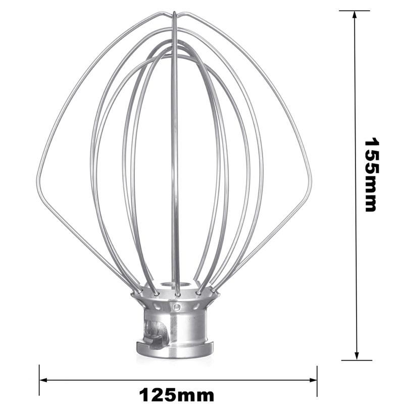 Máy Trộn Thực Phẩm Cho Kitchenaid Dây Thép Không Gỉ Roi Phối Cho Kitchenaid K45Ww 9704329 Bột Bánh Bóng Đánh Kem Trứng