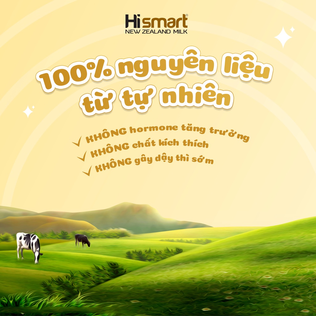 [DATE 1.2023] Sữa bột Hismart số 2_Cho bé từ 6-12 tháng tuổi - xuất xứ 100% New Zeland - 400g