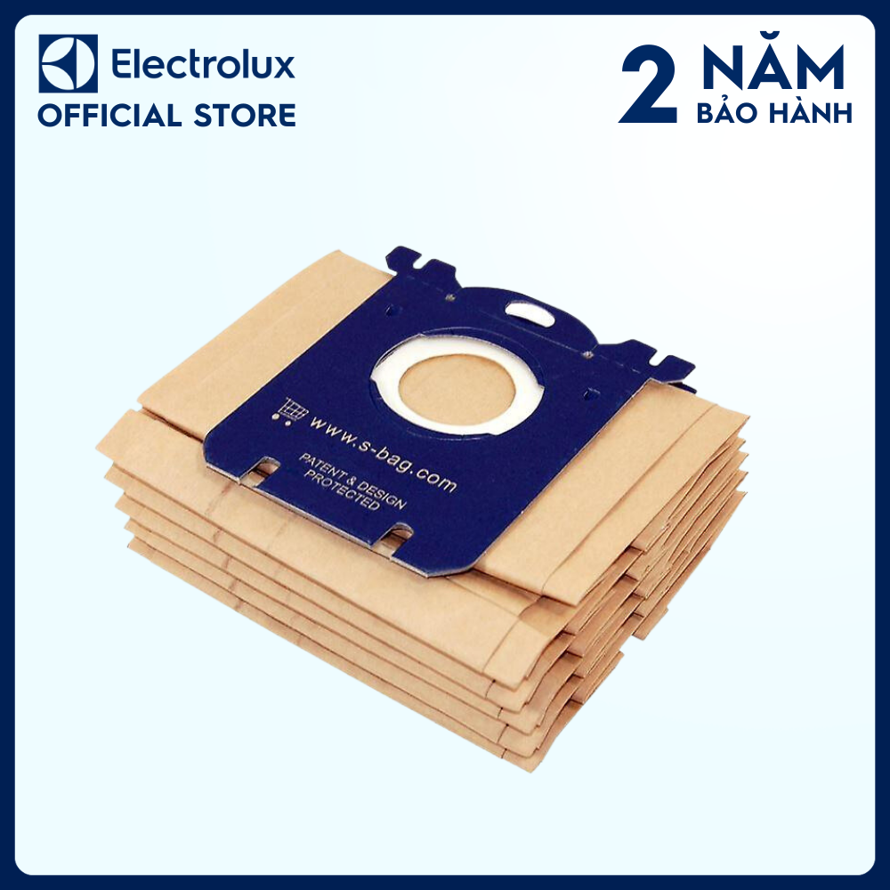 Túi chứa bụi Electrolux E200S S-Bag 5 túi, Tương thích với sản phẩm: Z3332/ZE2264/ZUSG4062/ZUSG4061 [Hàng chính hãng]