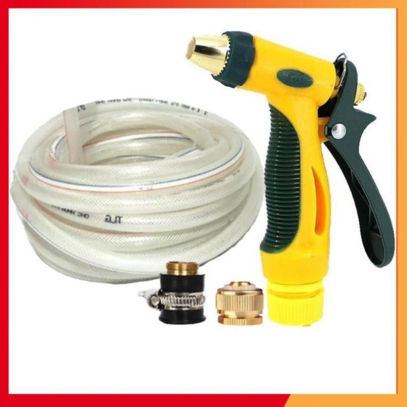 Bộ dây vòi xịt nước rửa xe, tưới cây tăng áp 3 lần,loại 20M  206317