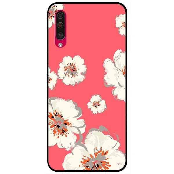Ốp lưng dành cho Samsung Galaxy A30s / A50 / A50s / A70 / A70s - Hoa Trắng Nền Hồng