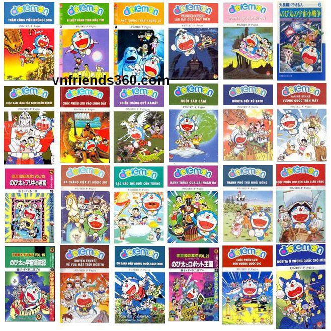 Trọn bộ 24 tập truyện Doraemon dài Từ tập 1 đến tập 24