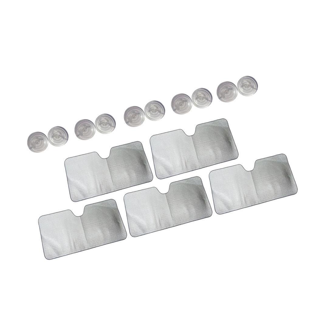 Car Sunscreen Insulation Sun Visor Sunroof Sun Block Foldable White Durable