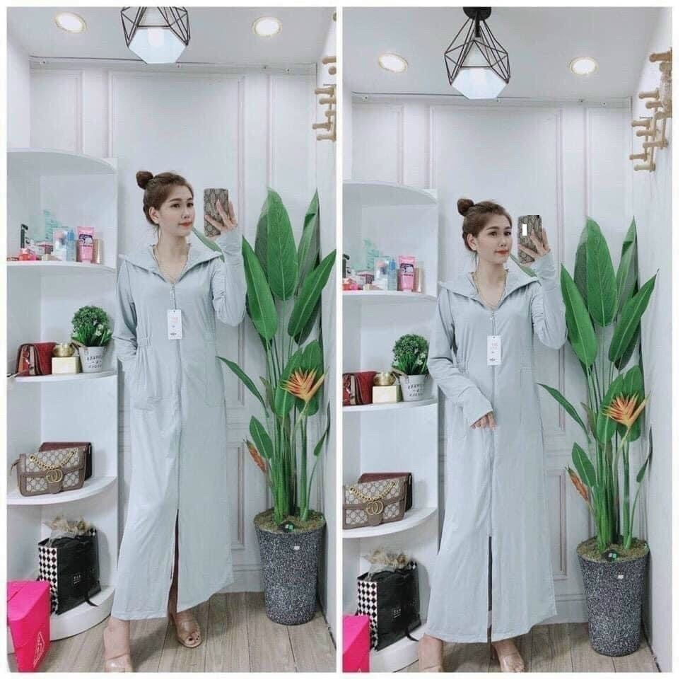 Áo chống nắng NỮ dáng dài chất mát, che kín toàn thân