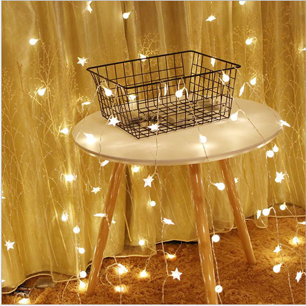 Đèn Led Trang Trí Bông Tuyết Dài 6M - 40 Bóng Trang Trí Noel Lễ Tết