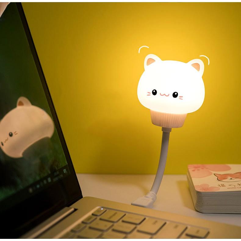 Đèn Ngủ Hình Thú CUTE Dễ Thương, Ánh Sáng Vàng, Đầu Cắm USB