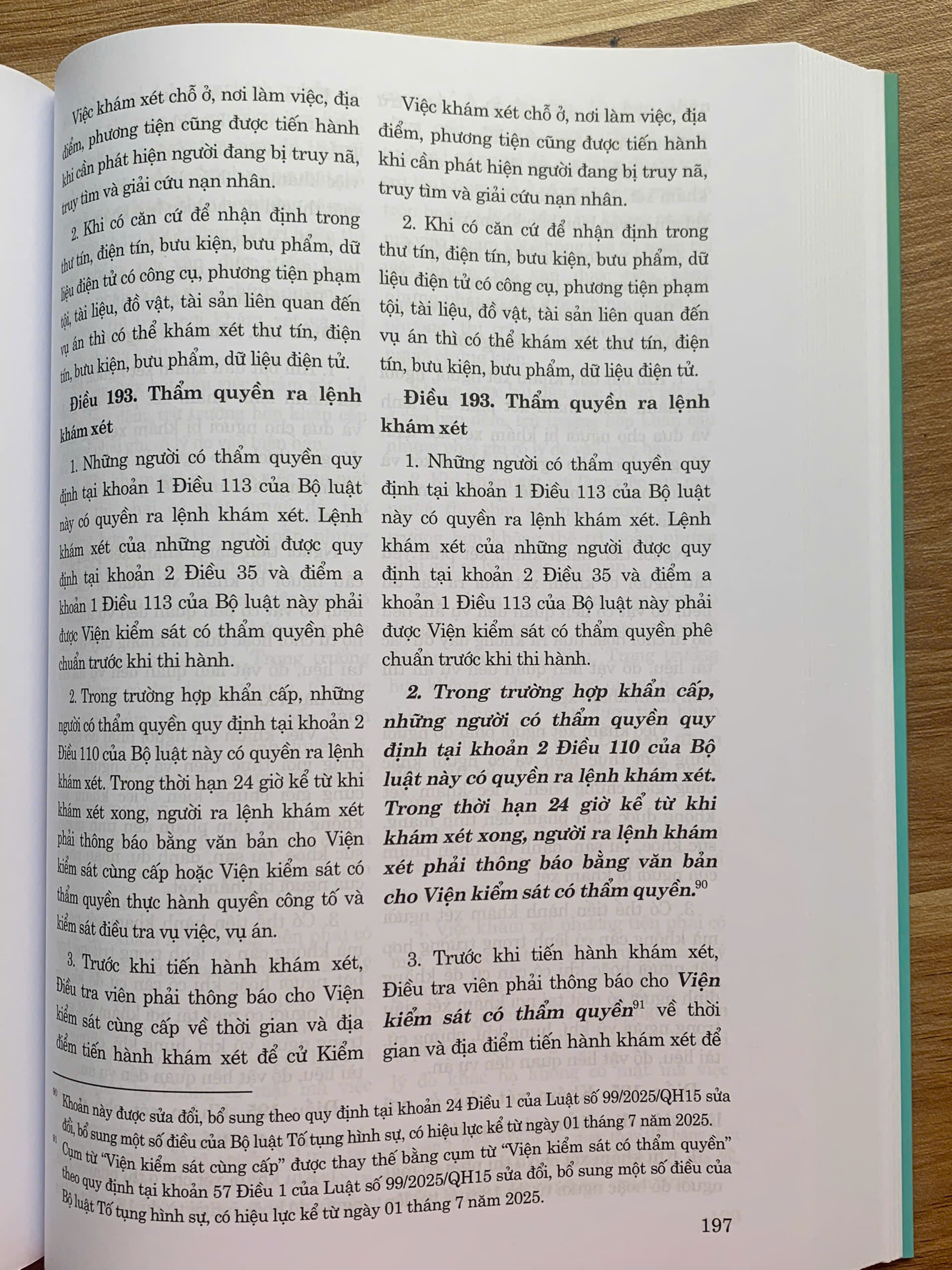 So sánh Bộ luật Tố tụng hình sự năm 2015 qua các lần sửa đổi, bổ sung (năm 2021, 2024, 2025)