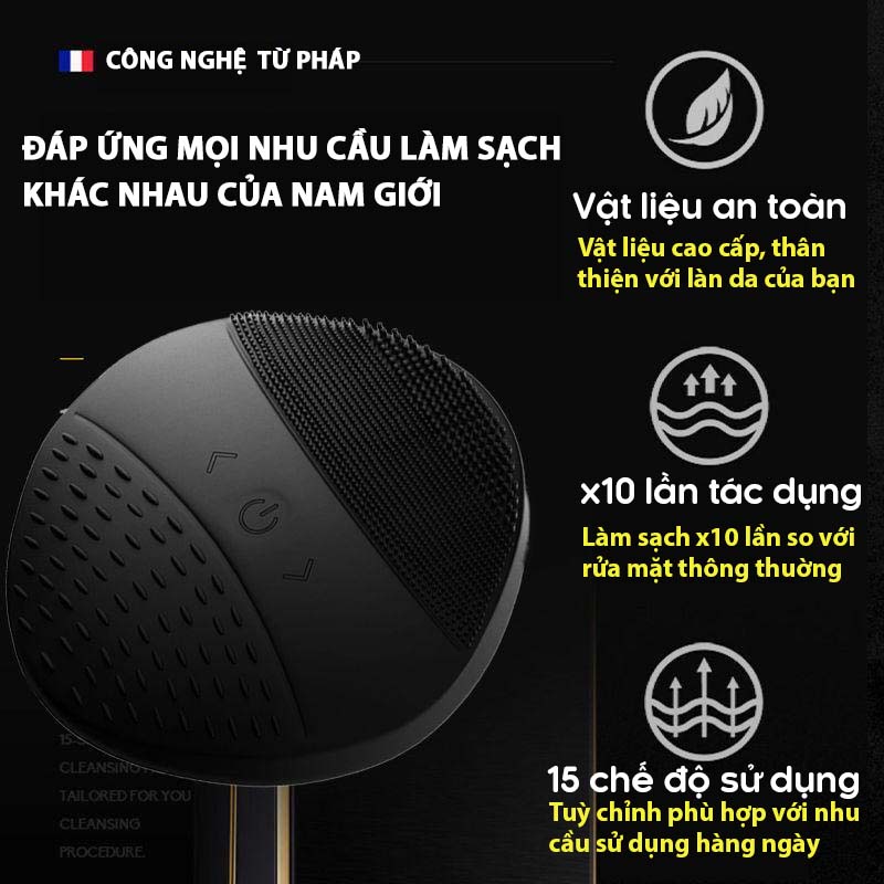 Máy Rửa Mặt Cho Nam Công Nghệ Làm Sạch Dành Riêng Cho Đàn Ông