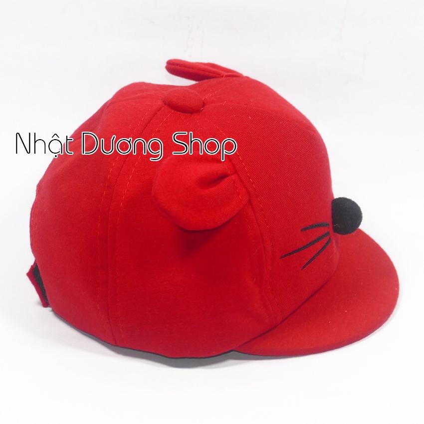 Nón Em Bé hoạ tiết con thú dành cho trẻ em từ 6-14 THÁNG - Chất liệu vải nhung cao cấp mềm mại cho bé