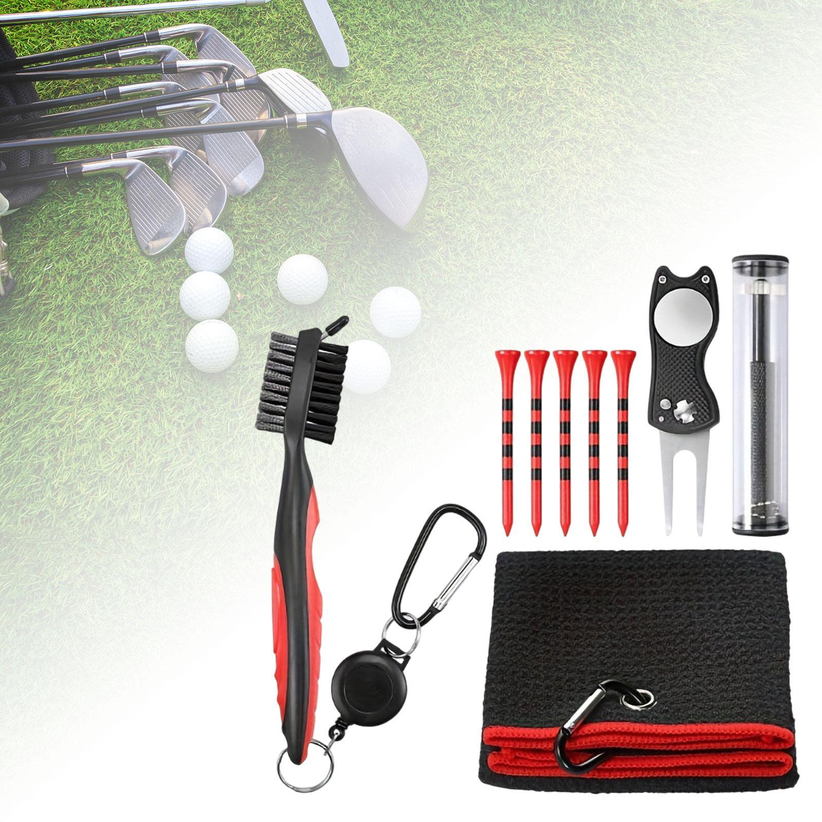 5 in 1 Golf Club Cleaning  Portable for Golf Irons Golfer Gift Golf Towel