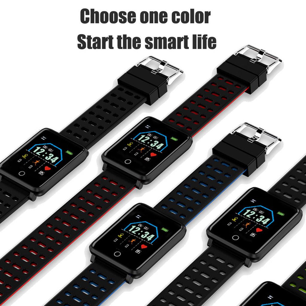 1.44" 4.0 Smart Watch Heart Rate Monitor Blood Pressure 180mAh Men Women