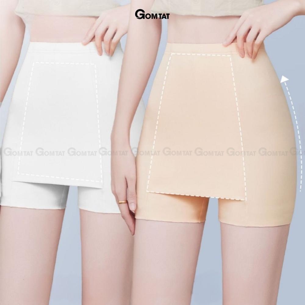 Quần mặc váy chống lộ GOMTAT chất su thoáng mát thiết kế hai lớp co giãn không cuộn không hằn - QUANBAOHO-V01