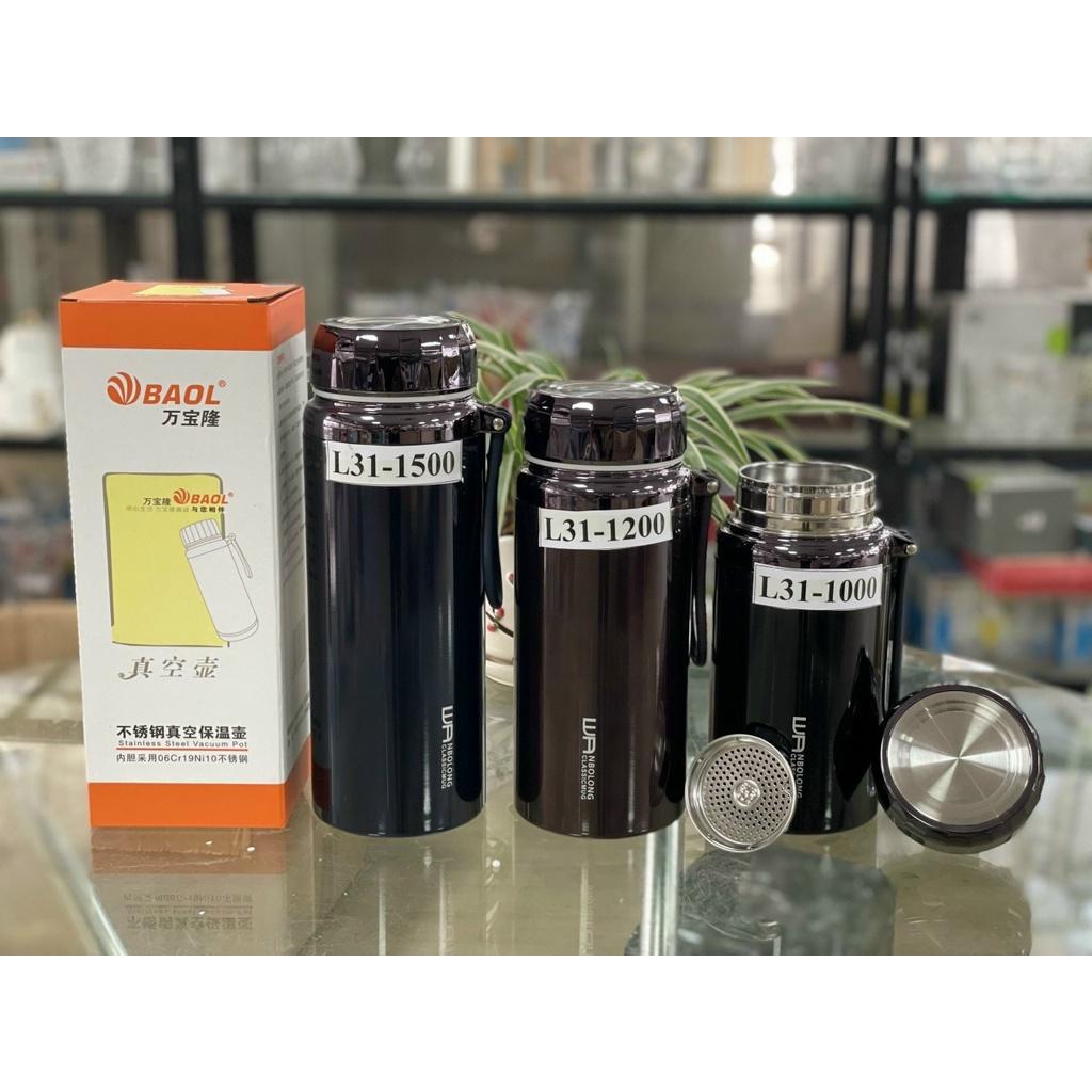 BÌNH GIỮ NHIỆT BAOL LẮP KIM CƯƠNG 1000ml/ 1200ml/ 1500ml- inox 304 cao cấp