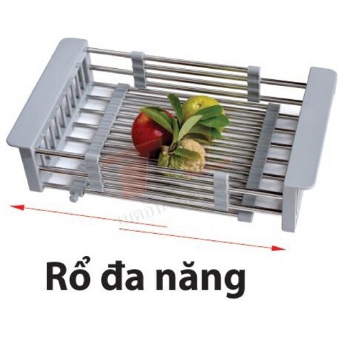 Chậu rửa chén inox 304 có khe dao kệ thớt kèm vòi chén nóng lạnh 304-rổ đựng đa năng-bình xà phòng đủ bộ xả và dây cấp