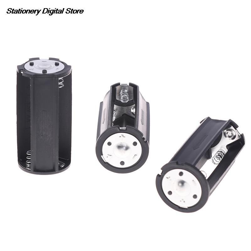 3 Cái 3x Kích thước AA sang D Kích thước Bộ chuyển đổi Pin Bộ chuyển đổi Hộp đựng Hộp Thả Vận chuyển Màu sắc: 1 cái