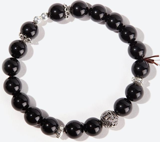 Vòng tay đá thiên thach phối đồng tiền Ngọc Quý Gemstones