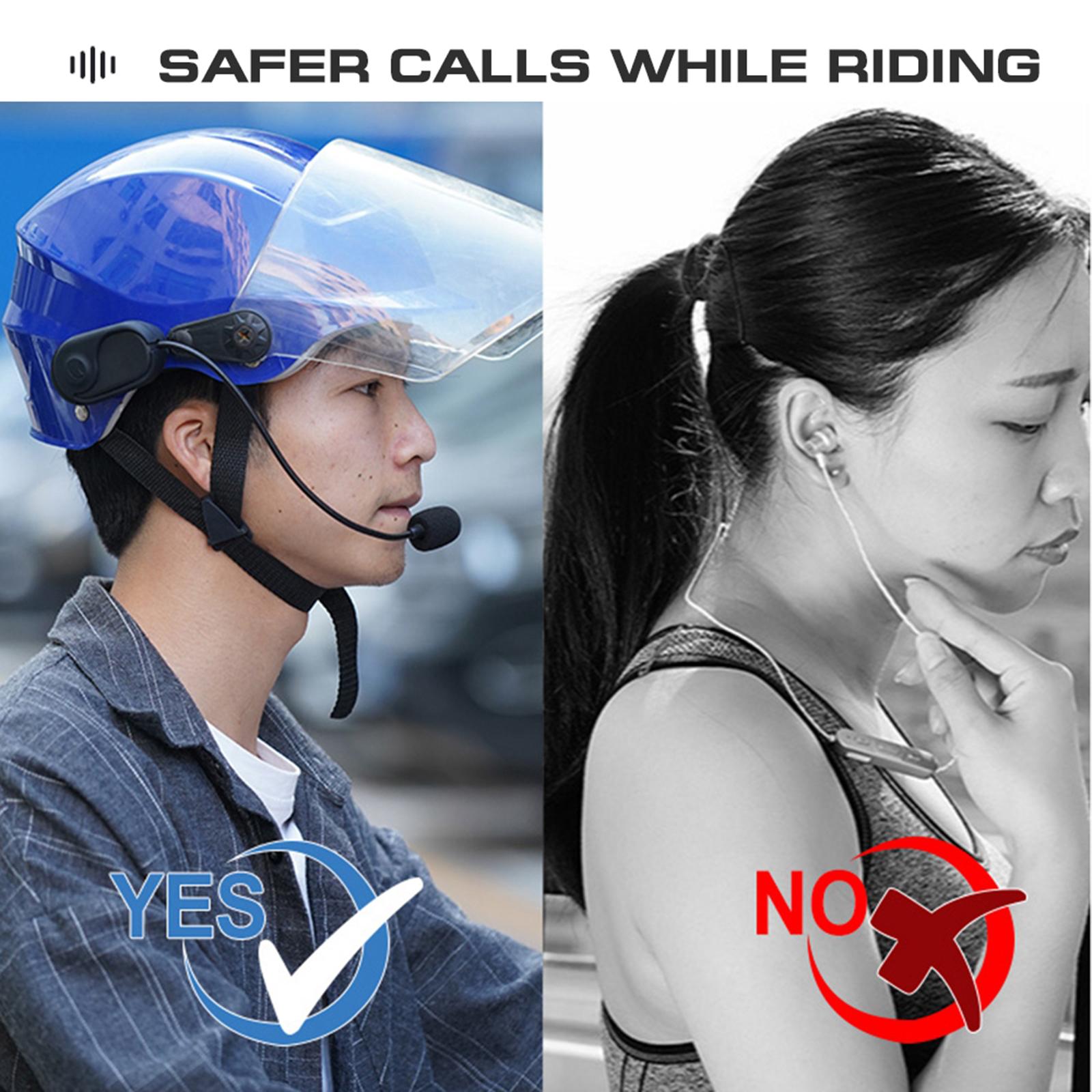 Motorbike Wireless Motorcycle Helmet Bluetooth Headset Speakers Hands Free