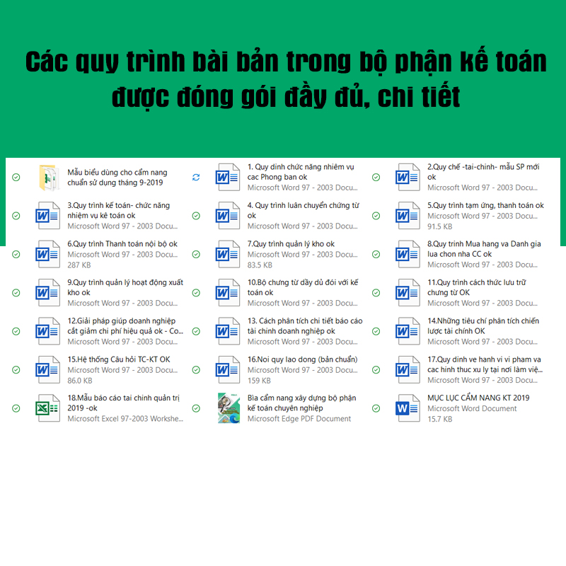 Bộ tài liệu Tài chính kế toán, Cẩm nang xây dựng bộ phận Kế toán chuyên nghiệp, sách tài chính kế toán