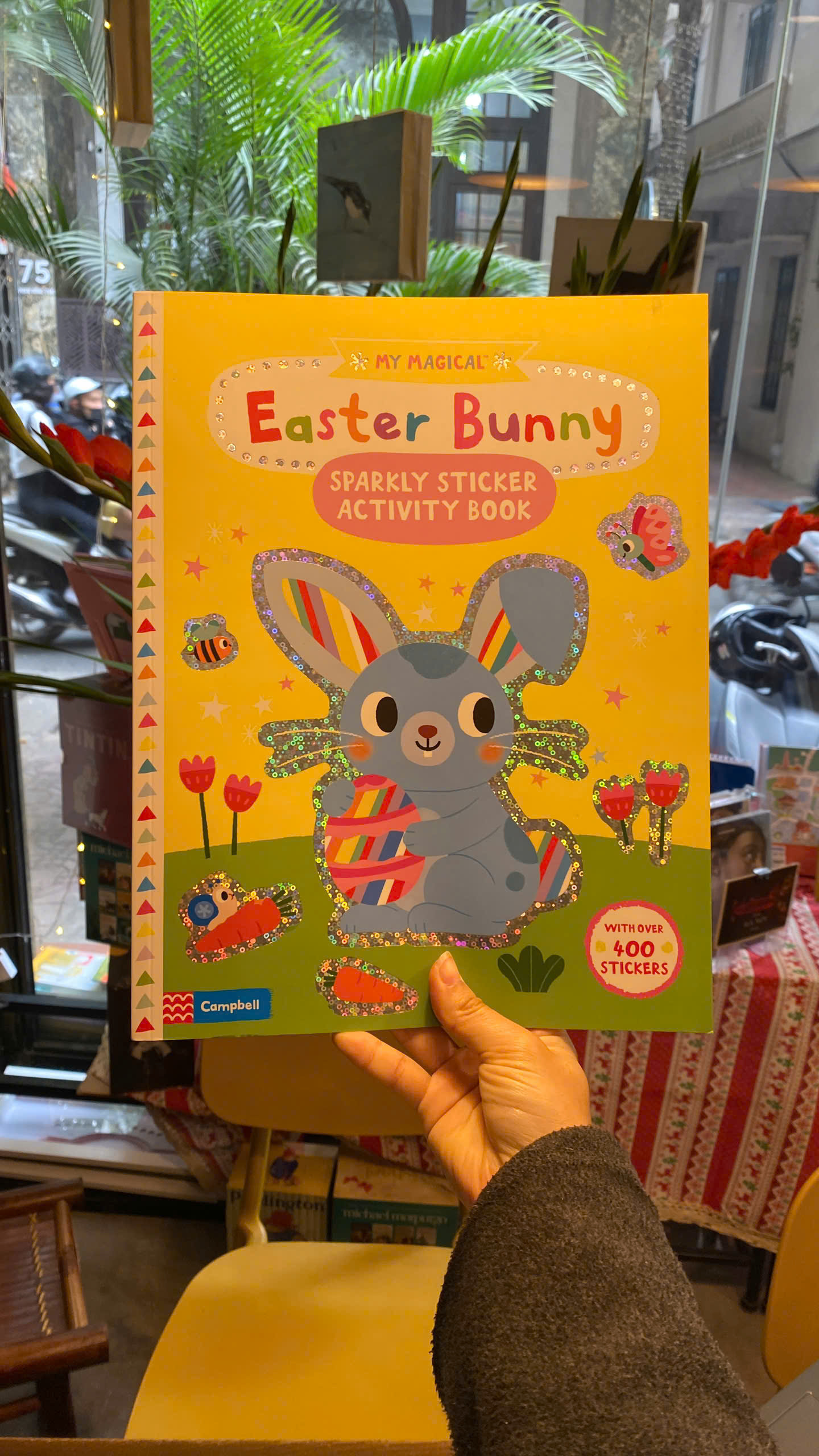 Sách - My Magical Easter Bunny: A Sparkly Sticker Activity Book by Campbell Books
