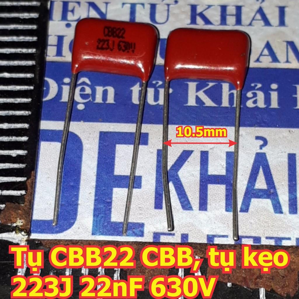 20 con Tụ CBB22 CBB, tụ kẹo Tụ nâu 223J 22nF 0.022uF 630V kde5981