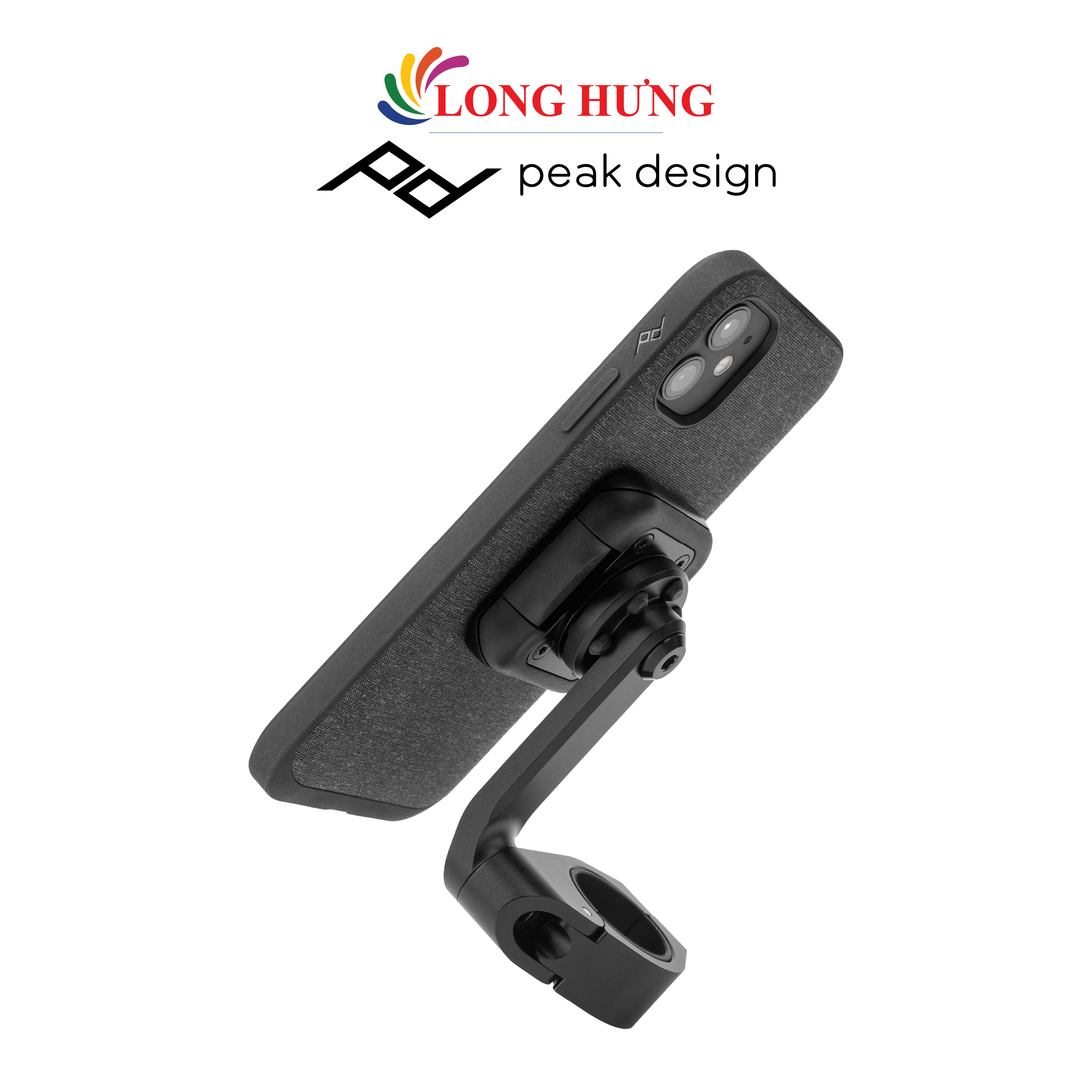 Giá đỡ điện thoại trên trên Motor Peak Design Motocycle Bar Mount M-MM-AB-BK-1 - Hàng chính hãng