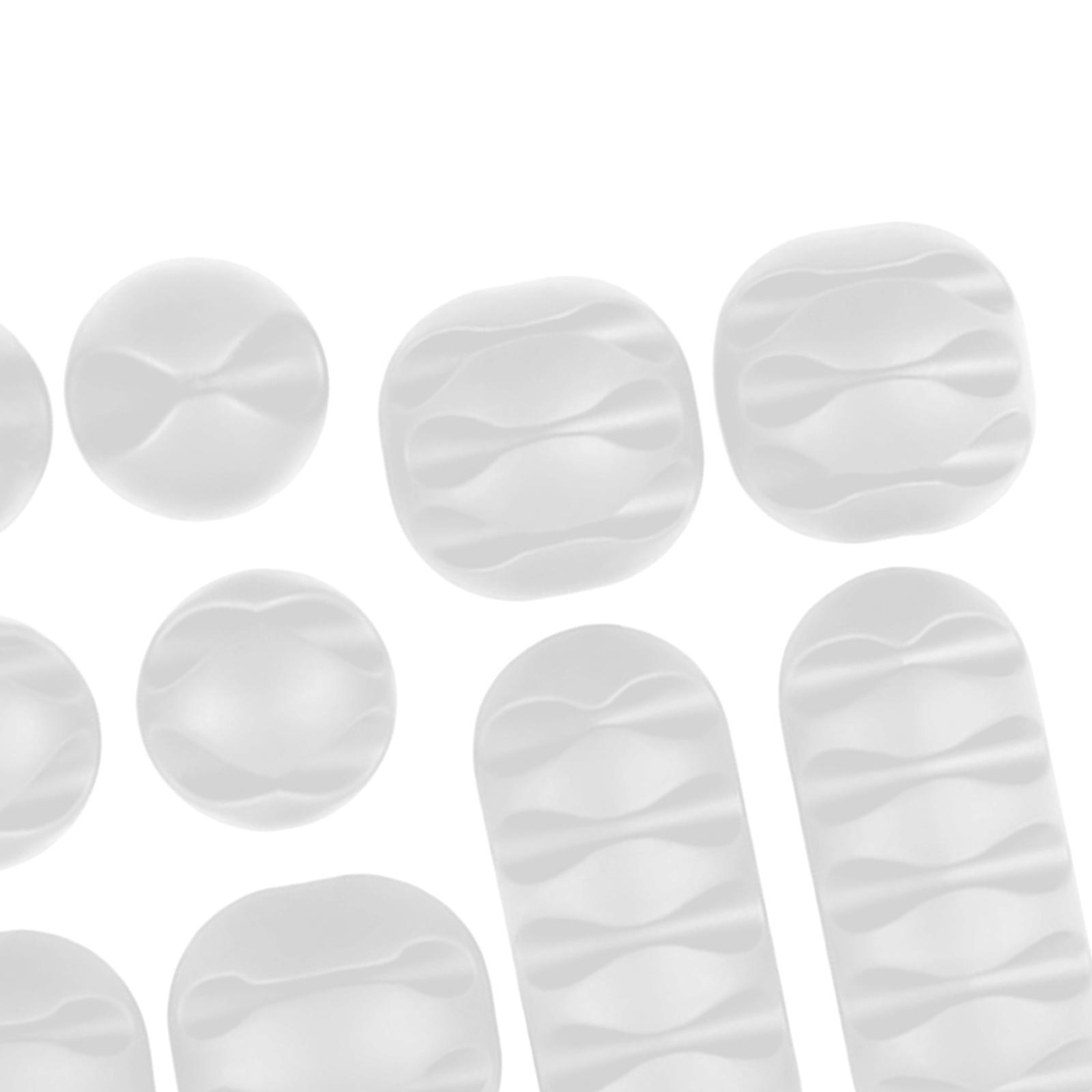 10PCS Cable Clip Winder Organizer Holder Clips Cord Management Black