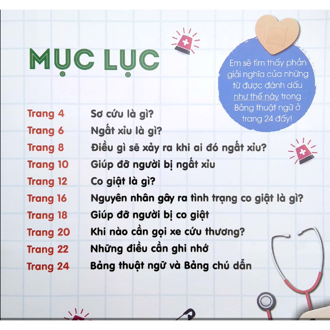 Sách - Combo 4 tập - Các kỹ năng sơ cứu cơ bản