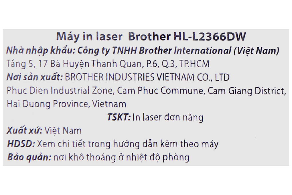 Hộp mực Brother TN-2385 (HLL23xx/DCPL25xx/MFCL27xx) - Hàng chính hãng