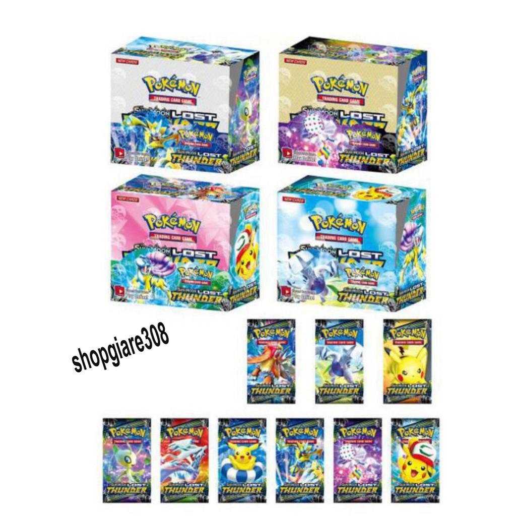 BỘ 324 lá thẻ bài POKEMON Board game Pokemon Tcg: Sun &amp; Moon