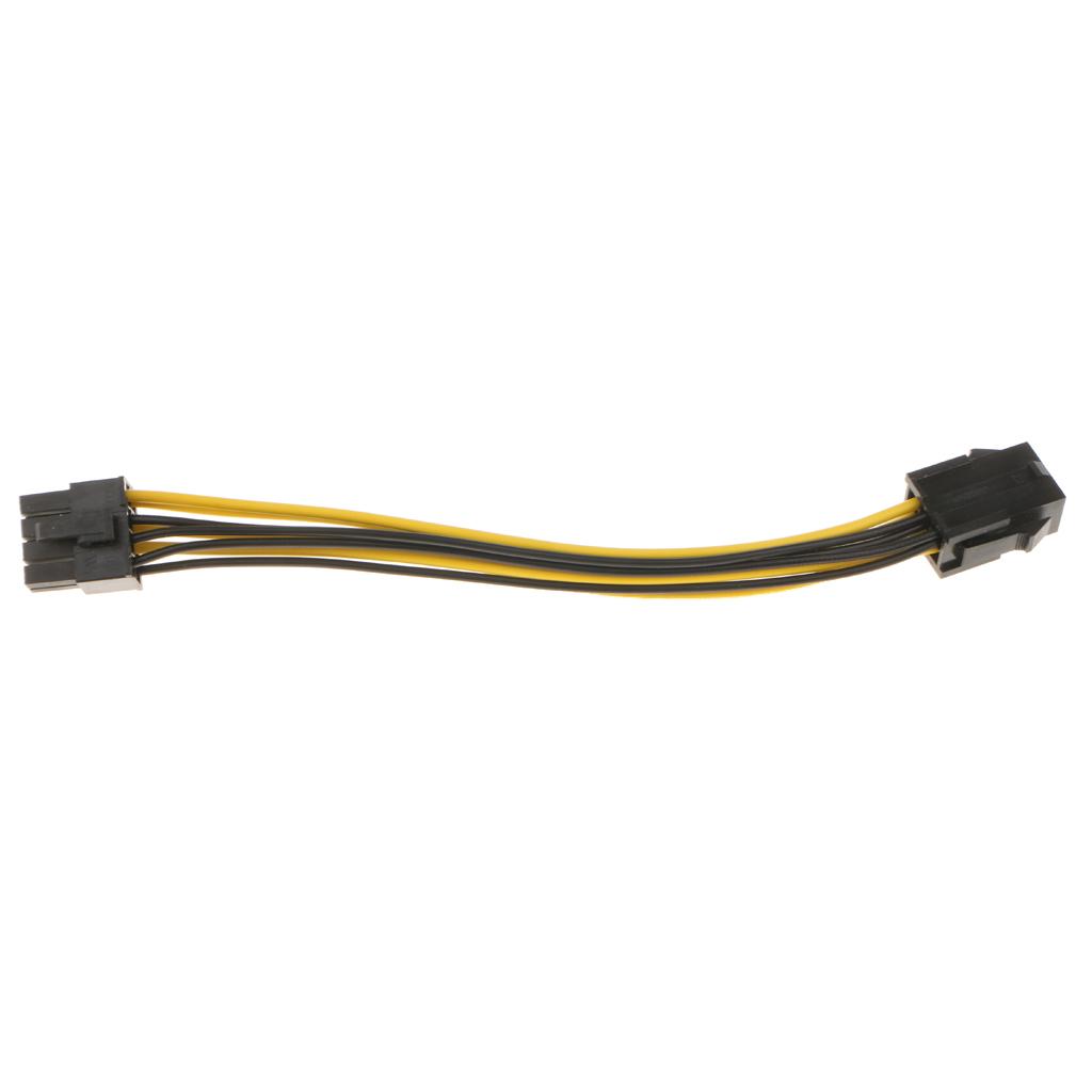 6-pin Female to 8 pin Male PCI Express Power Converter Cable for Video Card