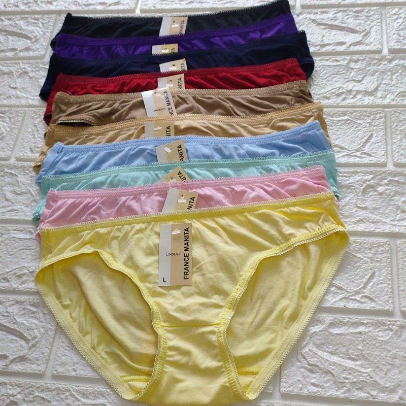 Quần lót cotton trơn xuất Pháp