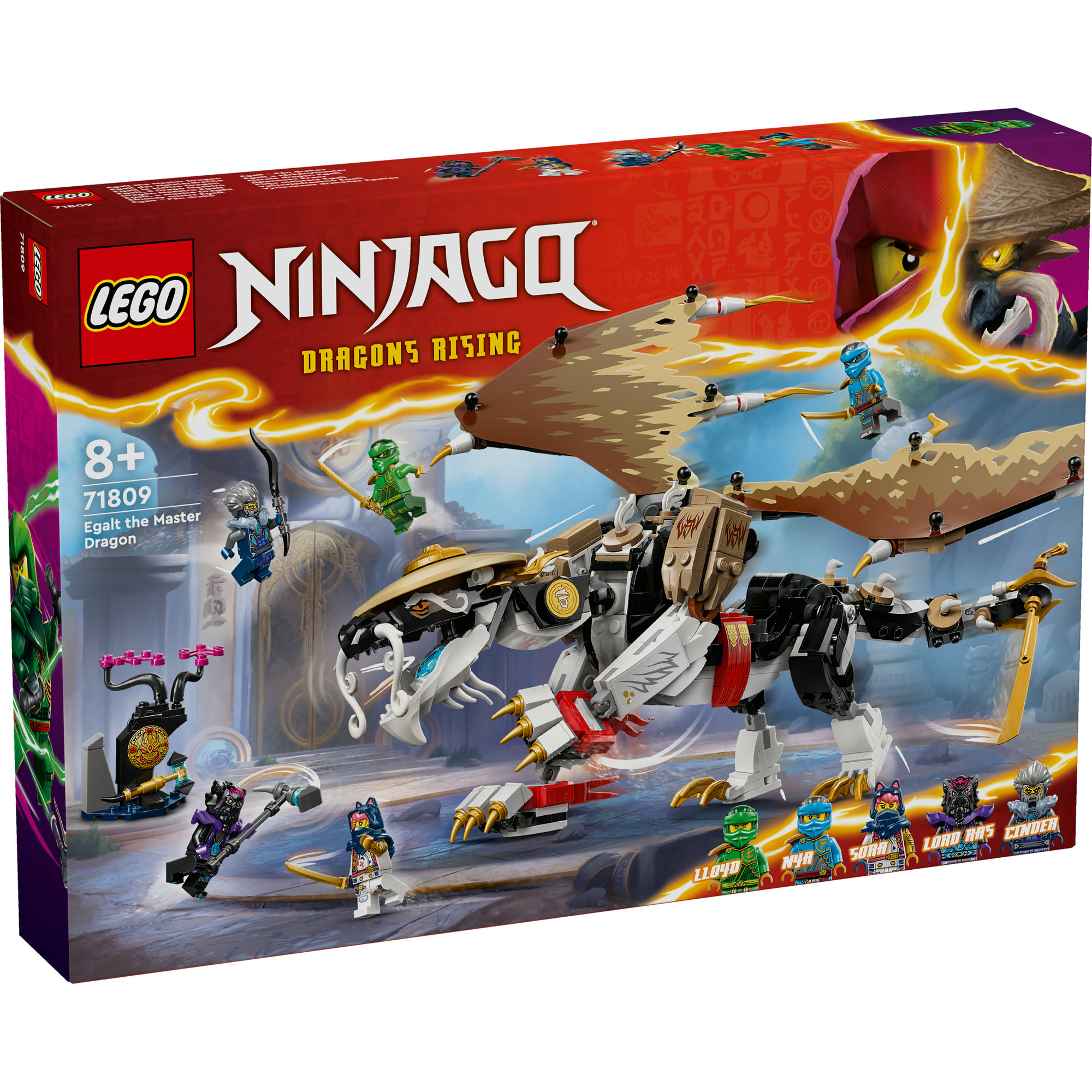 LEGO NINJAGO 71809 Đồ chơi lắp ráp Rồng thần sư phụ Wu (532 chi tiết)