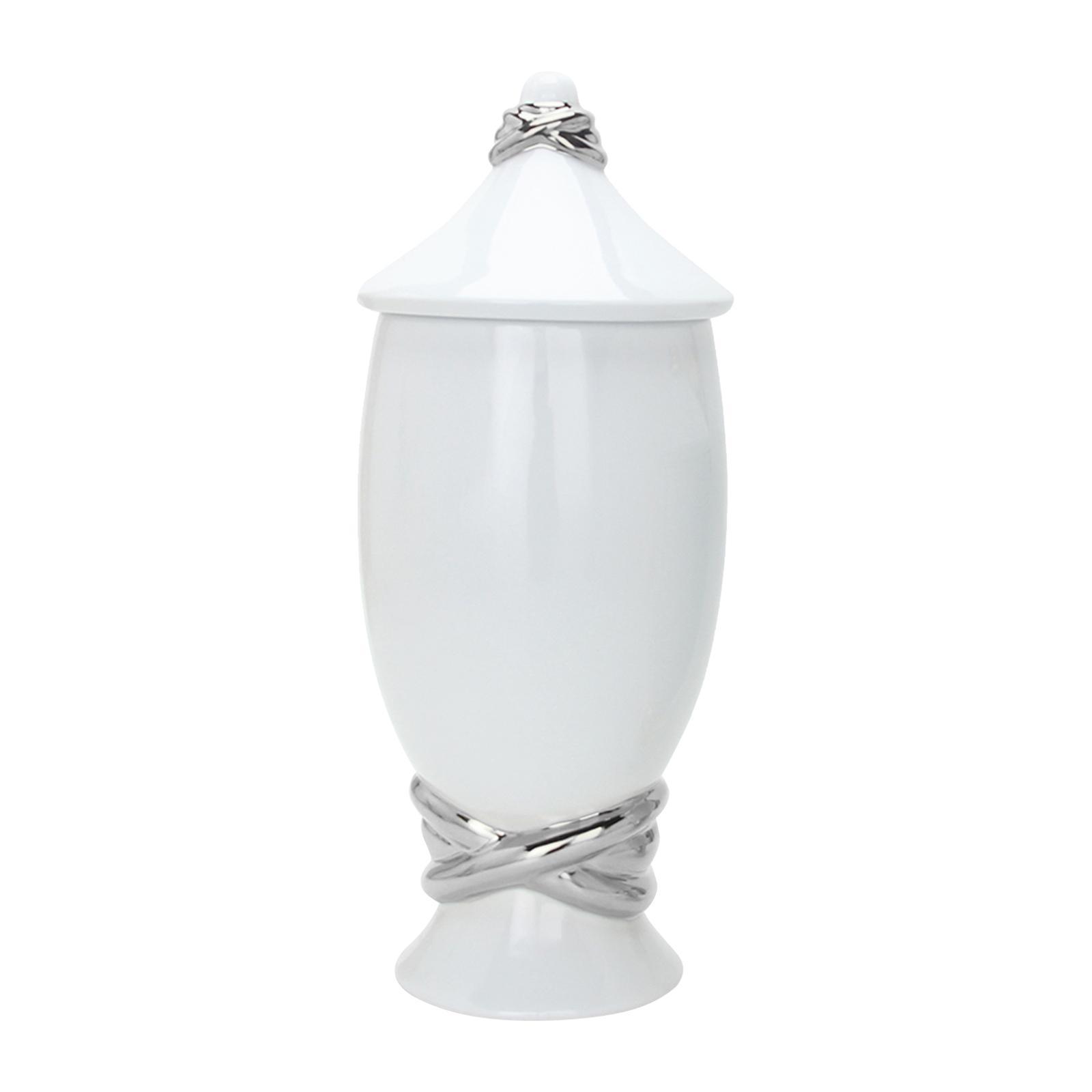 Jar Vase Ginger Jar with Lid Decorative Desk Modern Flower Arrangement Storage Jars Flower Vase for Apartment Living Room Hotel Holidays