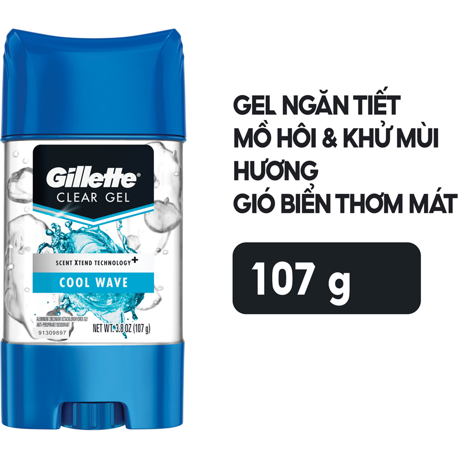 Gel khử mùi Gillette Hương Gió Biển 107g (Nhập khẩu Mỹ)