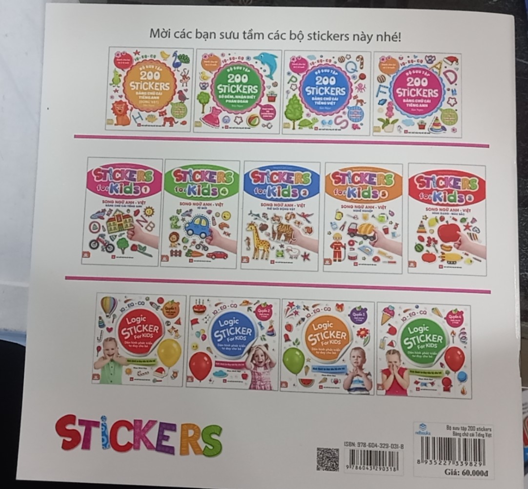 NDB - Trọn bộ 4 cuốn Bộ Sưu Tập 200 Stickers Phát triển trí thông minh, sáng tạo