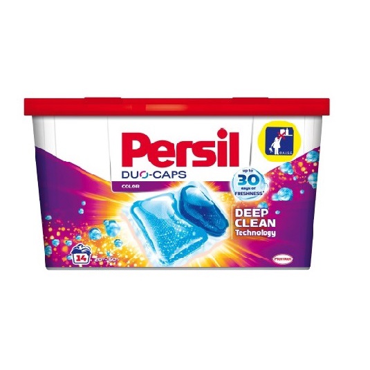 Viên Giặt Xả Máy PERSIL DUO-CAPS Đức 14 Viên Công Thức Thông MInh