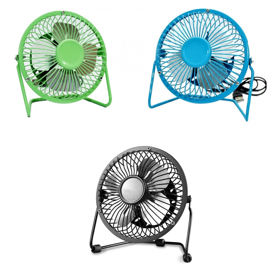 Combo 3 Quạt USB Mini Fan Lồng Sắt 4 inches