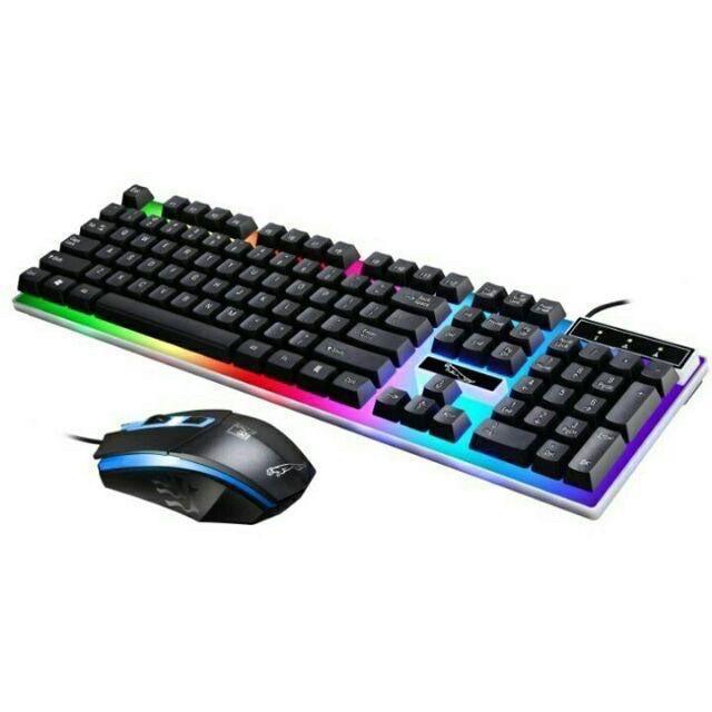 Combo bàn phím giả cơ và chuột game G21 cao cấp đèn led nền 7 màu cực đẹp