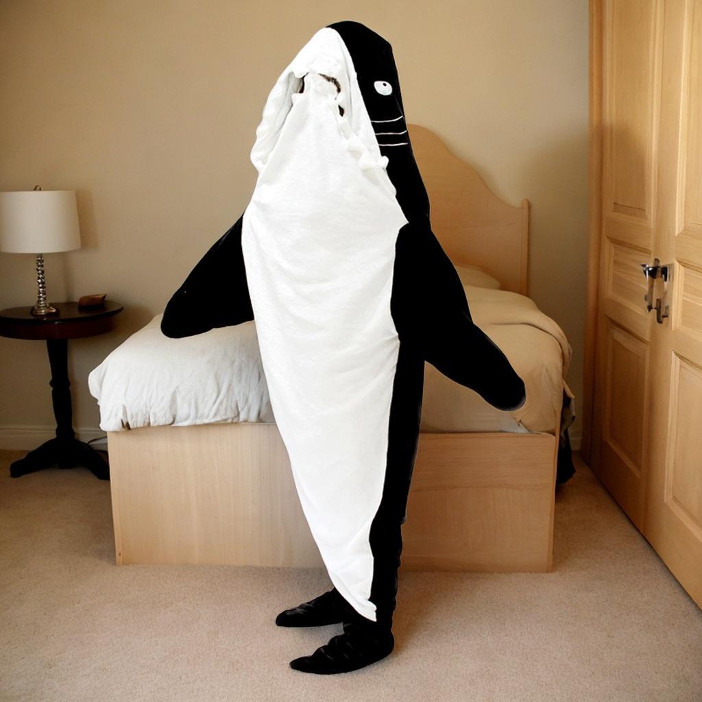 Wearable Shark Blanket Halloween Clothing Cozy Parties Cosplay Shark Costume