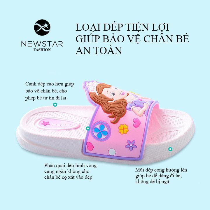 Dép quai ngang Công Chúa sophia siêu cute cho bé Chất liệu cao cấp êm ái Thiết kế xinh xắn đáng yêu