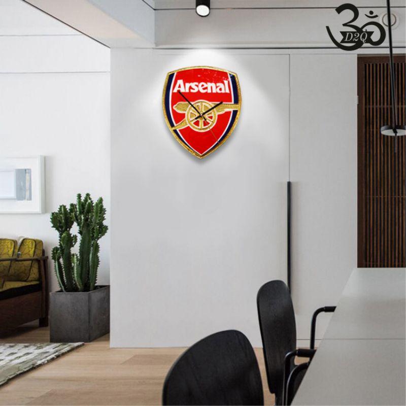 (ĐH09_33) Đồng hồ Epoxy Resin thủ công logo Arsenal dài 33cm  quà tặng sếp quà tân gia khai trương quà 20/10 quà 8/3